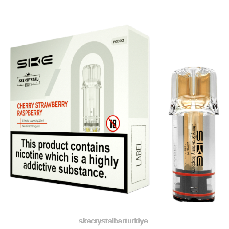 SKE Vape Turkey - SKE kristal vapes artı bakla kiraz çilek ahududu 8V62B109